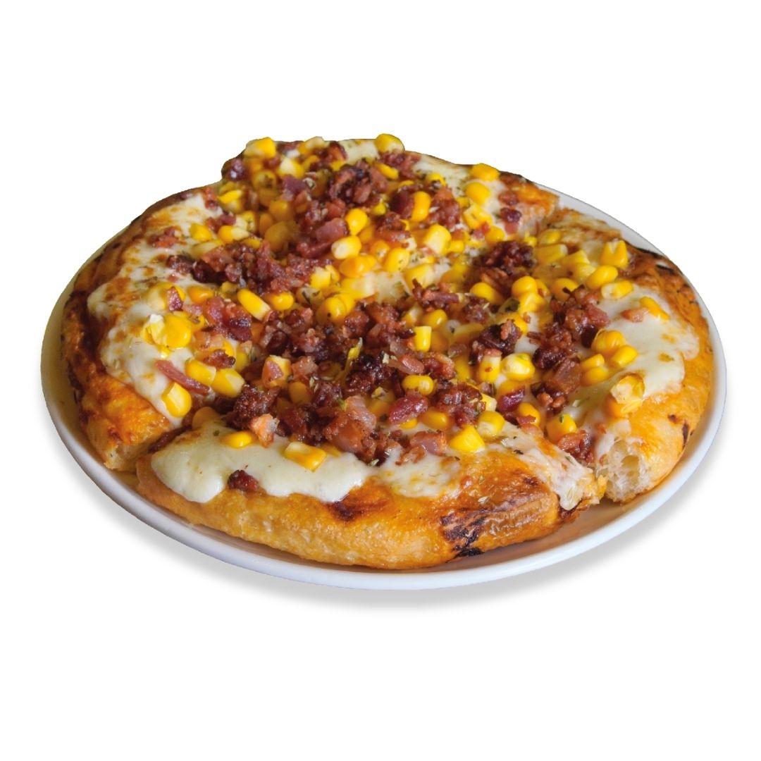 Pizza con Choclo y Bacon: imagen 1