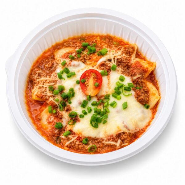 Exclusivo - Ravioles con Salsa Boloñesa y Bechamel