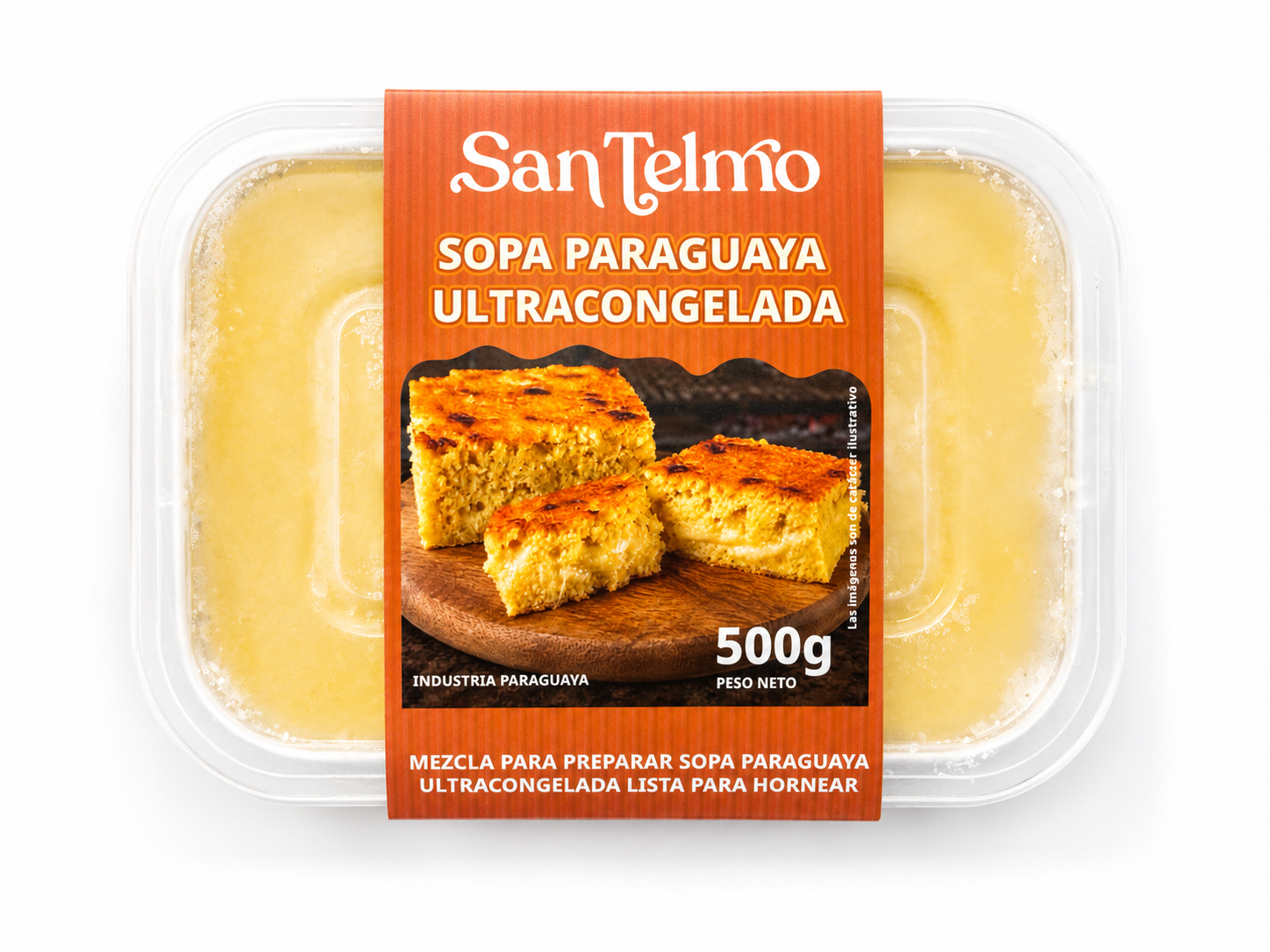 Sopa Paraguaya Ultra Congelada 500gr: imagen 1